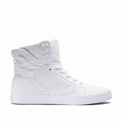 Supra SKYTOP D - Naisten Matalavartiset Tennarit - Valkoinen/Beige